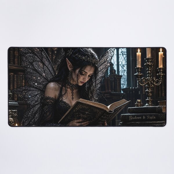 Item preview, Gothic Library Fairy Reading Spellbook designed and sold by Storybook Botanica.