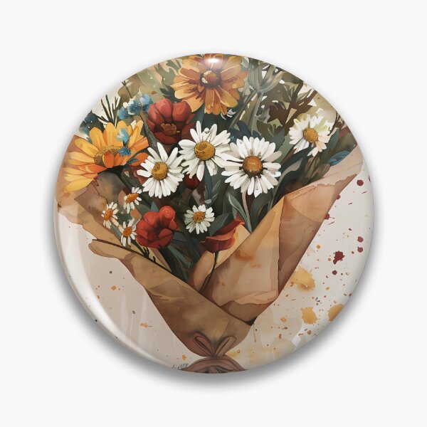 Item preview, Rustic watercolor wildflower bouquet designed and sold by Artdavesalzburg.