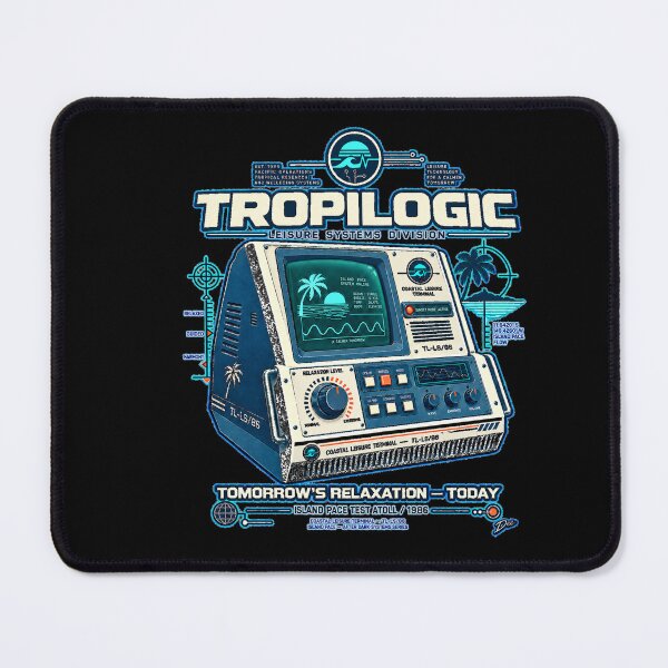 Item preview, TROPILOGIC — Retro-Futurist Tropical Leisure Terminal designed and sold by Island Pace Design.
