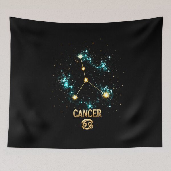 Item preview, Cancer Constellation – Celestial Zodiac Star Art designed and sold by Classic Chaos Creations.