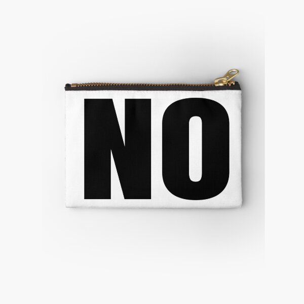 Item preview, NO — a bold minimalist typography design for anyone who believes one word can say it all. designed and sold by PIXEL POP DESIGNS - Beyond the Norm!.