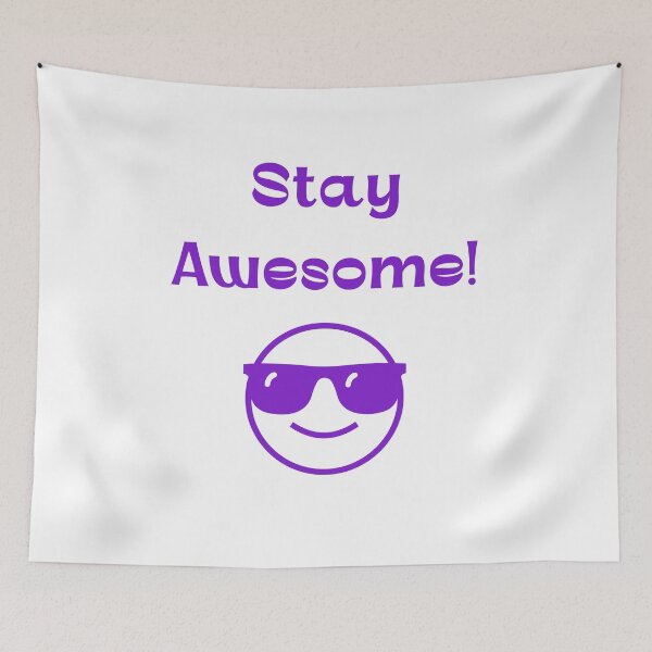 Item preview, Stay Awesome! (Smiley Face) designed and sold by Caris Clothing.