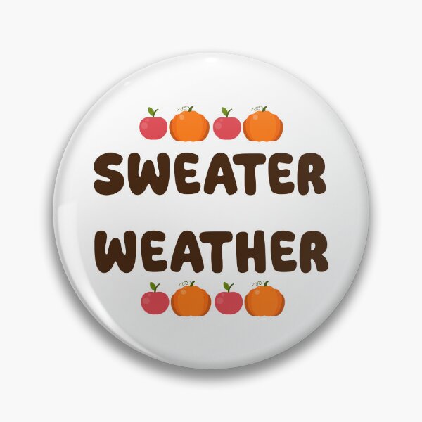 Item preview, 'Sweater Weather' Fall Pumpkins and Apples Vintage Typography designed and sold by NAMASTHE WORLD.