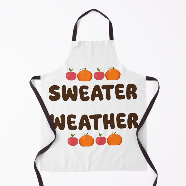 Item preview, 'Sweater Weather' Fall Pumpkins and Apples Vintage Typography designed and sold by NAMASTHE WORLD.