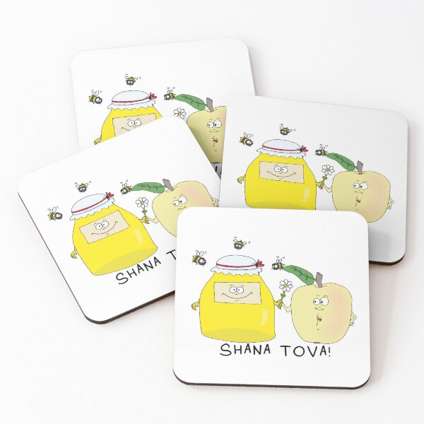 Item preview, Cute Shana Tova Apple and Honey Jar Jewish New Year designed and sold by MyxaART.