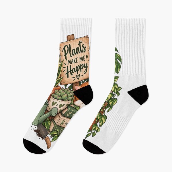 Item preview, Cute Plant Lover Cat – Plants Make Me Happy designed and sold by NovaNest  Studio.