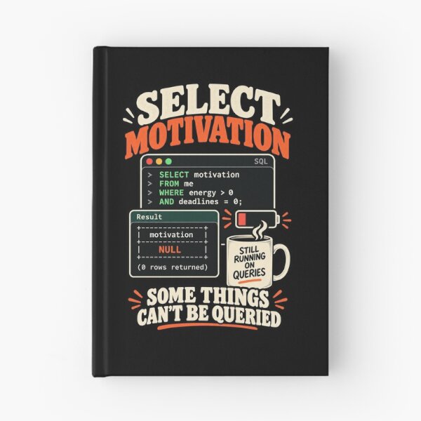 Item preview, Select Motivation From Me SQL Programmer Humor designed and sold by Ridaelb.