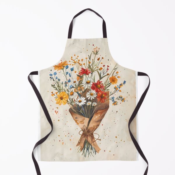 Item preview, Hand-painted boho wildflowers with watercolor splashes designed and sold by Artdavesalzburg.