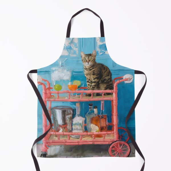 Item preview, Tabby cat in a drinks cart designed and sold by SophieClimaArt.