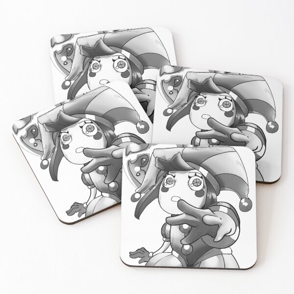 Item preview, Pomni (The Amazing Digital Circus) (B&W) designed and sold by Cherishworld.