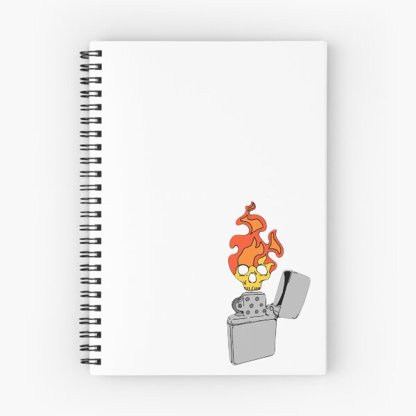 Item preview, Flaming Skull Lighter designed and sold by KayCozyStickers.