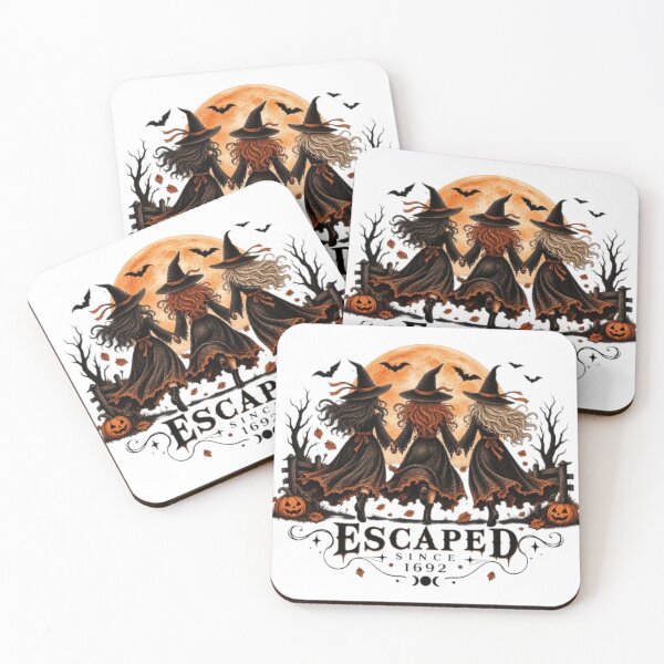 Item preview, Escaped Since 1692 – Three Witches Halloween Moon Design designed and sold by TATOXIDE.