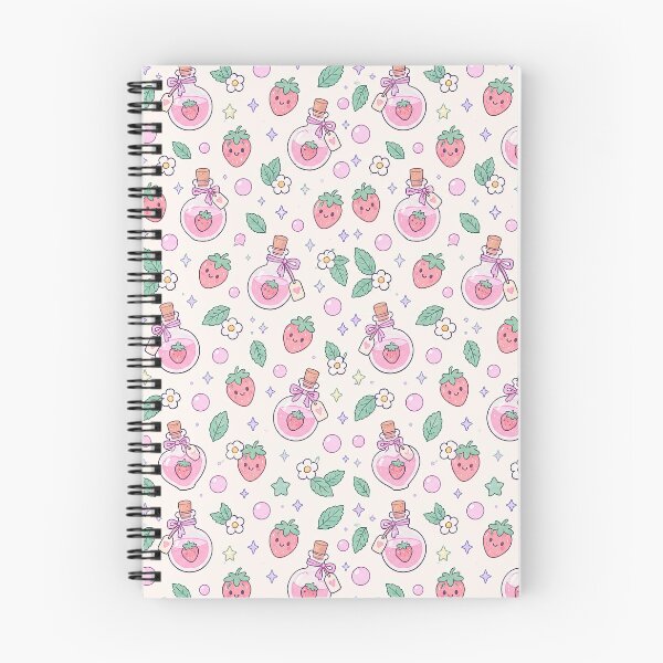 Item preview, Kawaii Magic Strawberry Potion Pattern designed and sold by Soft Berry Studio.