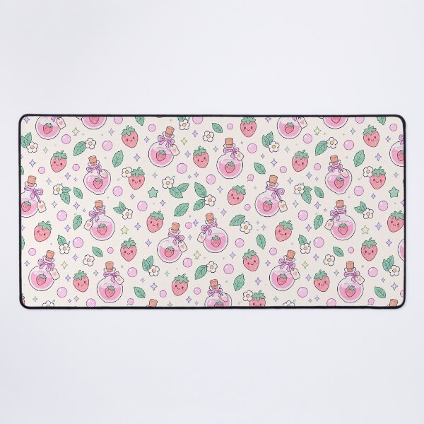 Item preview, Kawaii Magic Strawberry Potion Pattern designed and sold by Soft Berry Studio.
