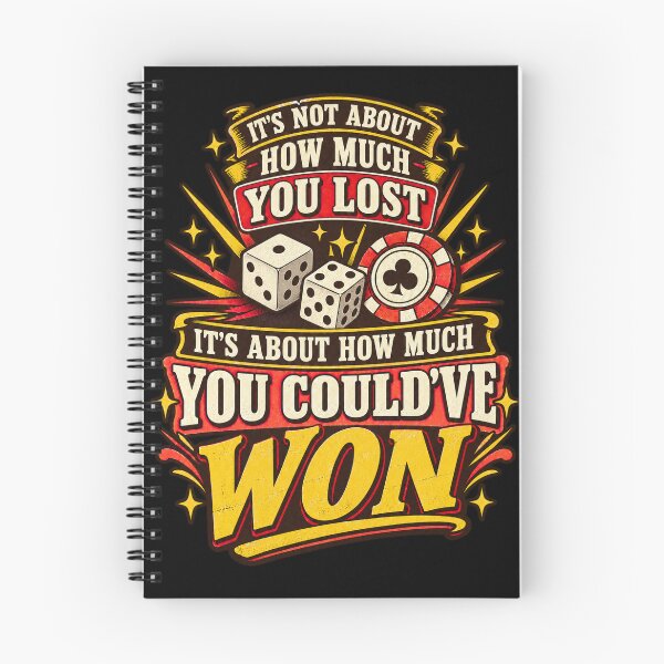 Item preview, Could've Won Casino Joke - Retro Dice & Poker Chip designed and sold by FTS-Studio.