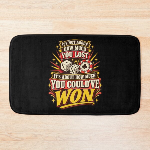 Item preview, Could've Won Casino Joke - Retro Dice & Poker Chip designed and sold by FTS-Studio.