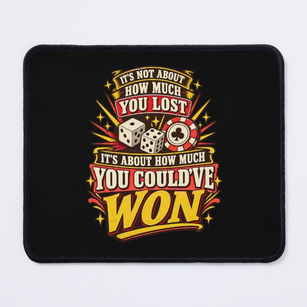Item preview, Could've Won Casino Joke - Retro Dice & Poker Chip designed and sold by FTS-Studio.