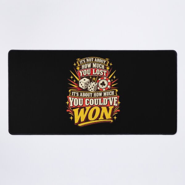 Item preview, Could've Won Casino Joke - Retro Dice & Poker Chip designed and sold by FTS-Studio.