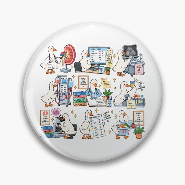 Item preview, Goose Nephrology Nurse Kidney Care Renal Dialysis Medical designed and sold by LandFinStudio.