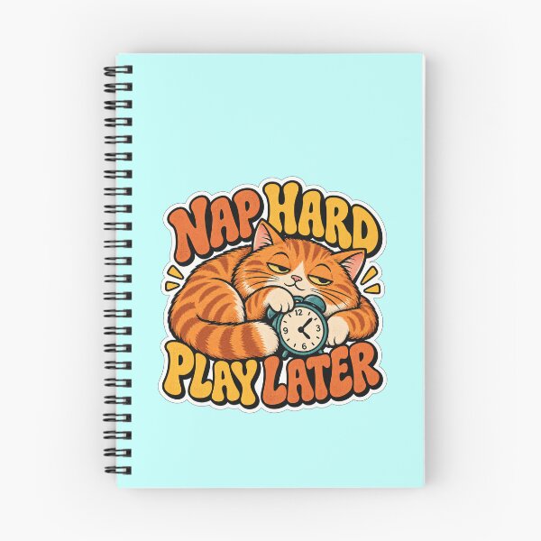 Item preview, Nap Hard Play Later Orange Tabby Cat – Funny Sleepy Cat designed and sold by Jaani-T.