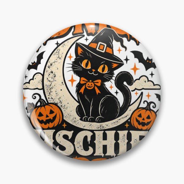 Item preview, Midnight Mischief Crew Vintage Halloween Black Cat designed and sold by Livanty.