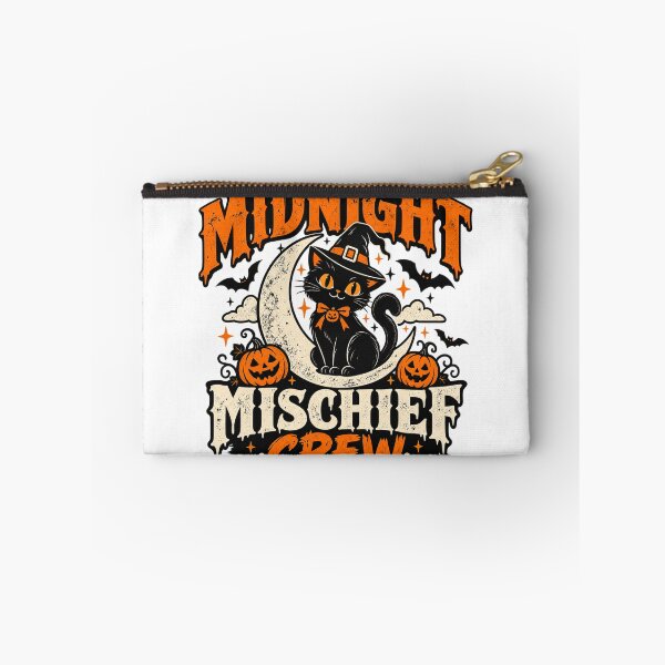 Item preview, Midnight Mischief Crew Vintage Halloween Black Cat designed and sold by Livanty.