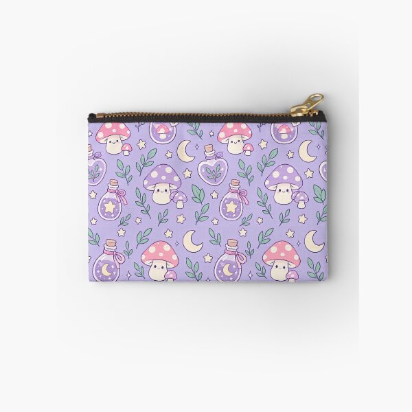 Item preview, Kawaii Moon Mushroom Potion Pattern designed and sold by Soft Berry Studio.