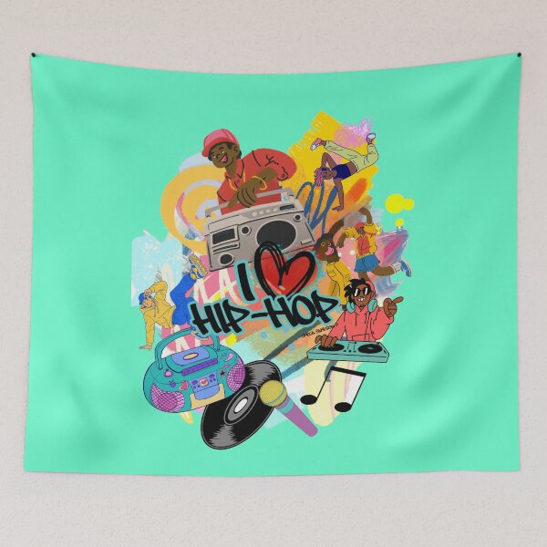 Item preview, I heart Hip-hop  designed and sold by artbyomega.