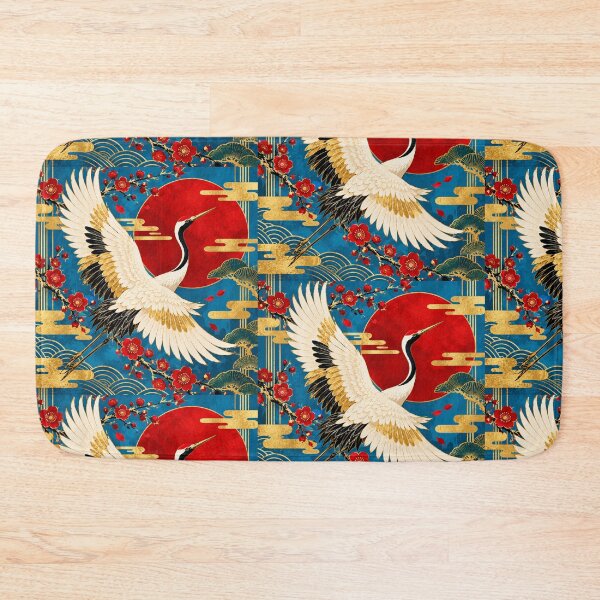 Item preview, Royal crane, cream colour  designed and sold by saranagliccuris.