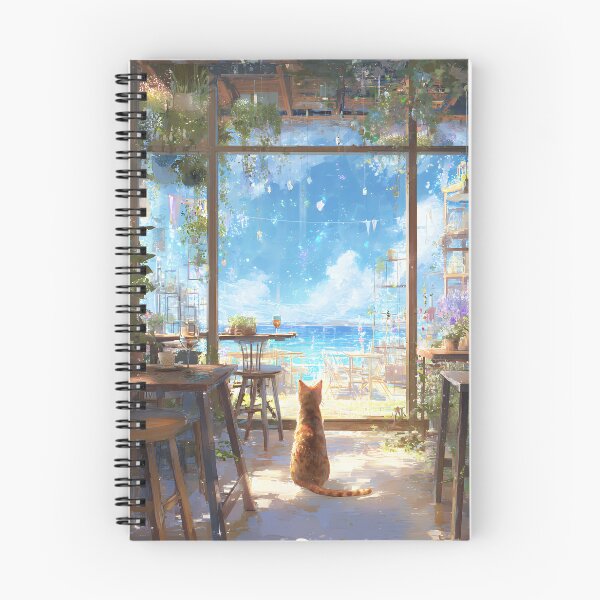 Item preview, cat at the window by the sea designed and sold by cathygwen.
