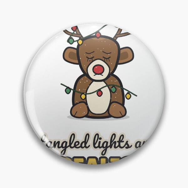Item preview, Tangled Lights and Unrealistic Expectations - Funny Reindeer designed and sold by BooAndBloomCo.