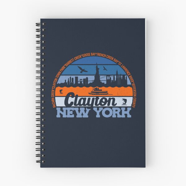 Item preview, Clayton New York Sunset Retro Vintage Local Pride Logo designed and sold by CRHPOD20.