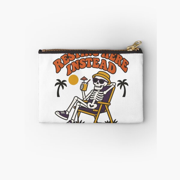 Item preview, Resting Here Instead Skeleton Lawn Chair designed and sold by Uglyandcute.