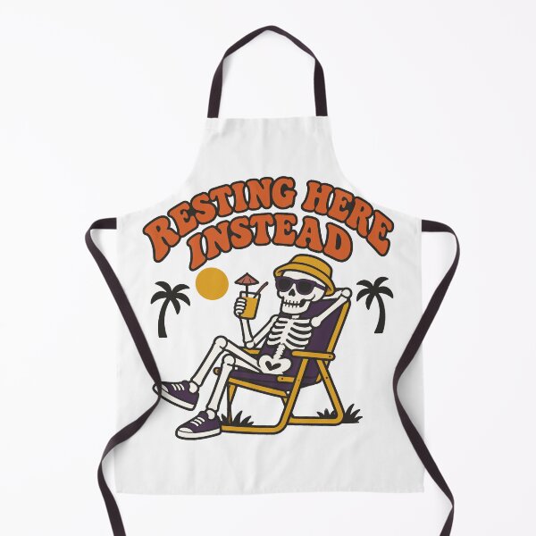 Item preview, Resting Here Instead Skeleton Lawn Chair designed and sold by Uglyandcute.