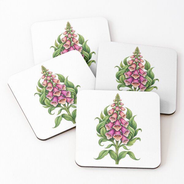 Item preview, Pink Foxglove Flower – Detailed Botanical Illustration | Cottagecore Garden Nature Art designed and sold by MrDev.