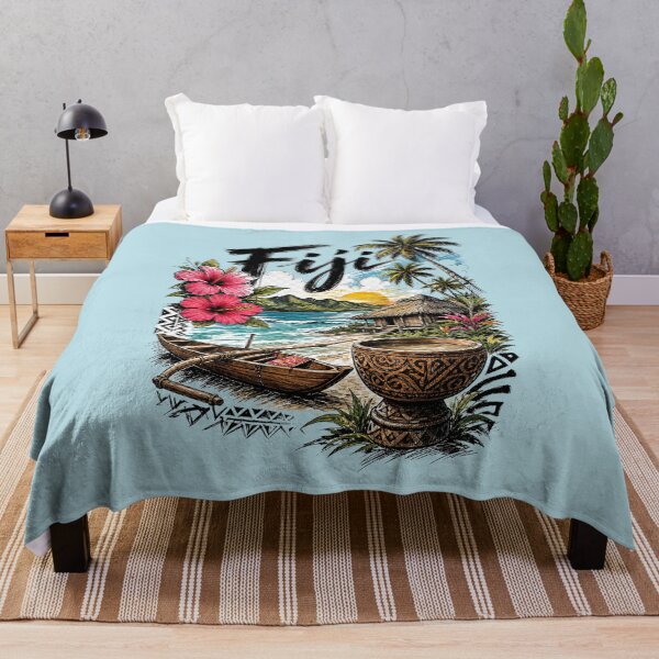 Item preview, Fiji Tropical Paradise Vintage Island Sunset Travel designed and sold by Rosie's Wildflower Boutique.