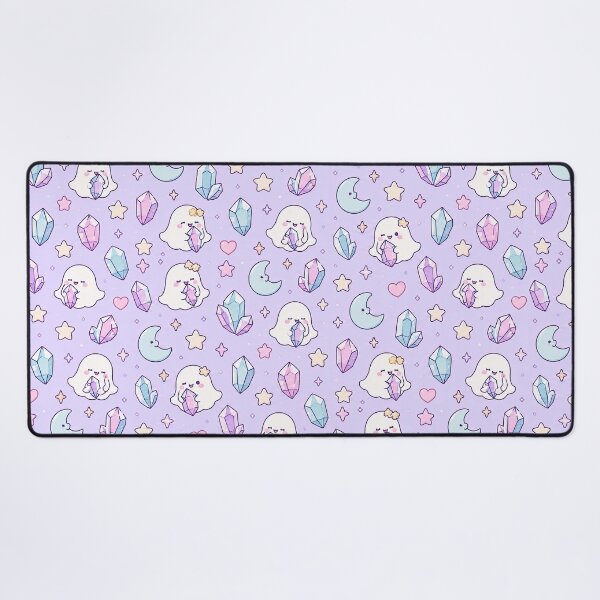 Item preview, Kawaii Crystal Ghost Pattern designed and sold by Soft Berry Studio.