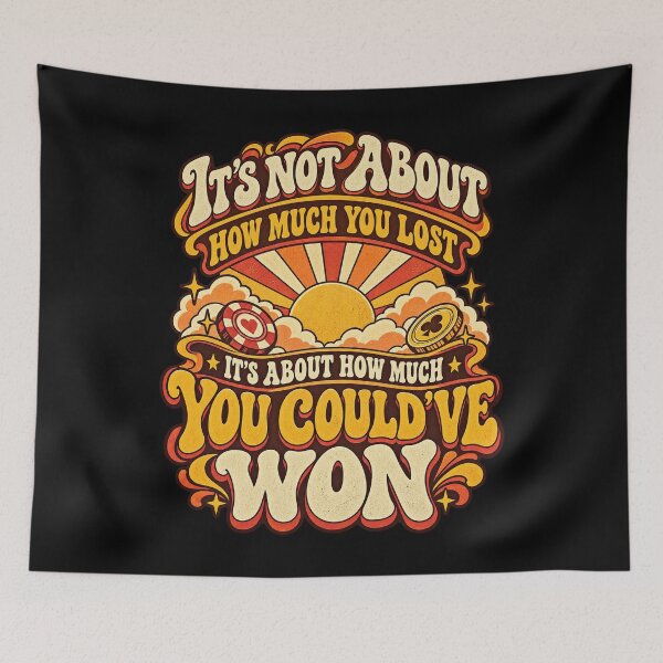 Item preview, Could've Won Casino Quote - Groovy Gambling Humor designed and sold by FTS-Studio.