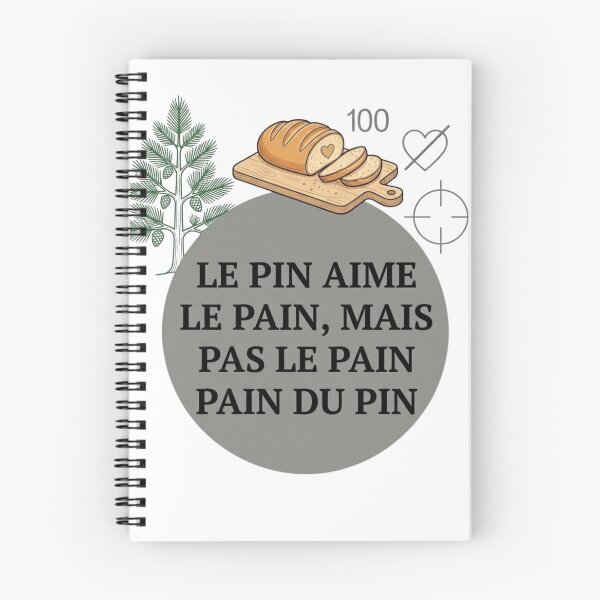 Item preview, The Pine Tree Loves Bread - French Humor and Wordplay designed and sold by Bitty777.