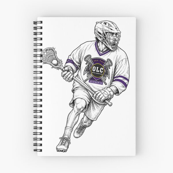 Item preview, Line Drawing LAX player (on white background) designed and sold by OneidaLAXClub.
