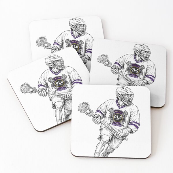 Item preview, Line Drawing LAX player (on white background) designed and sold by OneidaLAXClub.