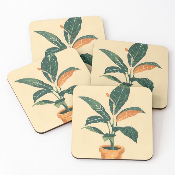 Item preview, Cute houseplant in a terracotta pot illustration designed and sold by Artdavesalzburg.