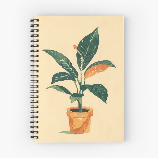 Item preview, Cute houseplant in a terracotta pot illustration designed and sold by Artdavesalzburg.