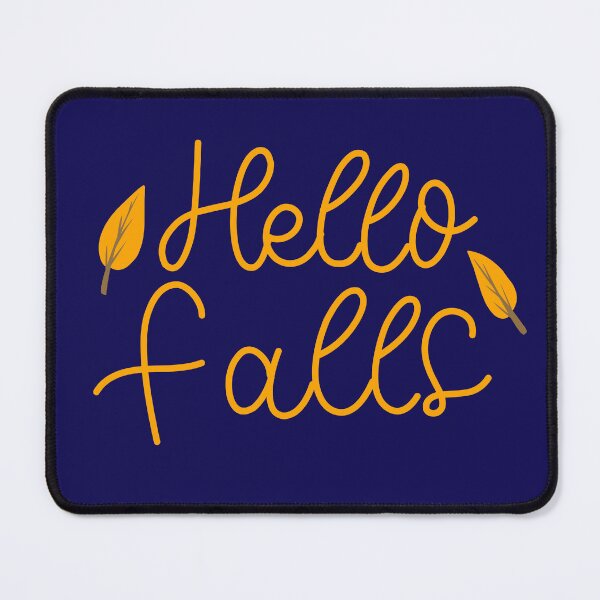 Item preview, Hello Fall Cute Hand Drawn Autumn Lettering and Leaves designed and sold by SolutionsArt.