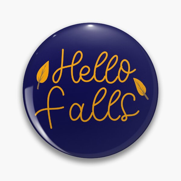 Item preview, Hello Fall Cute Hand Drawn Autumn Lettering and Leaves designed and sold by SolutionsArt.