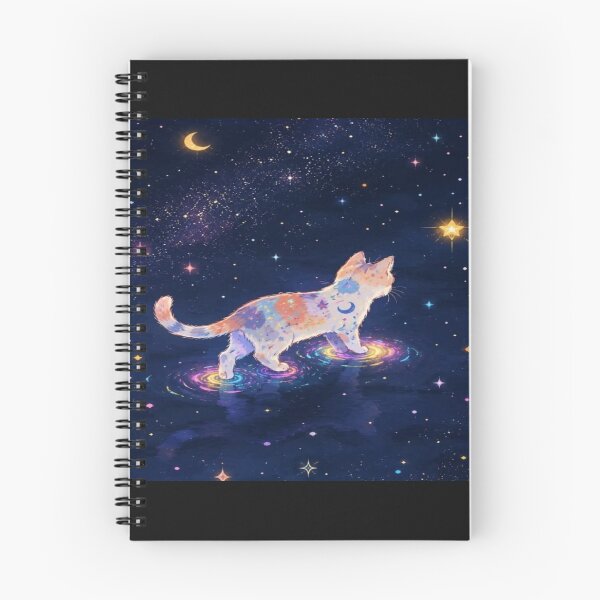 Item preview, Galaxy Cat Walking On Stars Artwork  designed and sold by NivyasArtistry.