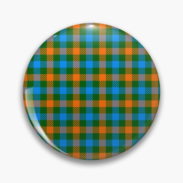 Item preview, Blue And Orange Gingham Check Green  designed and sold by PatternTitan.