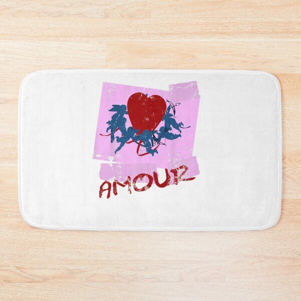 Item preview, Amour Red Heart Blue Cupids Vintage Pink Poster French Love Romantic Fan Apparel designed and sold by Sendowart.