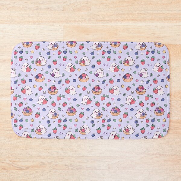 Item preview, Kawaii Ghost Berry Tart Pattern designed and sold by Soft Berry Studio.