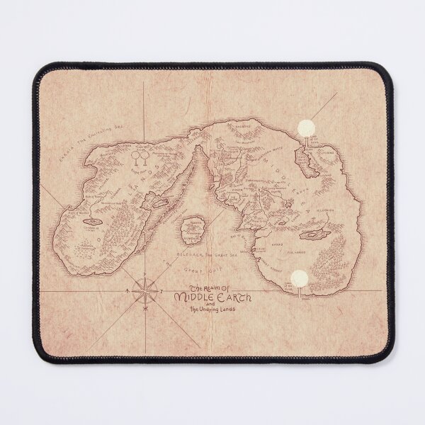 Item preview, Middle Earth and the Undying Lands Map designed and sold by InmaG.
